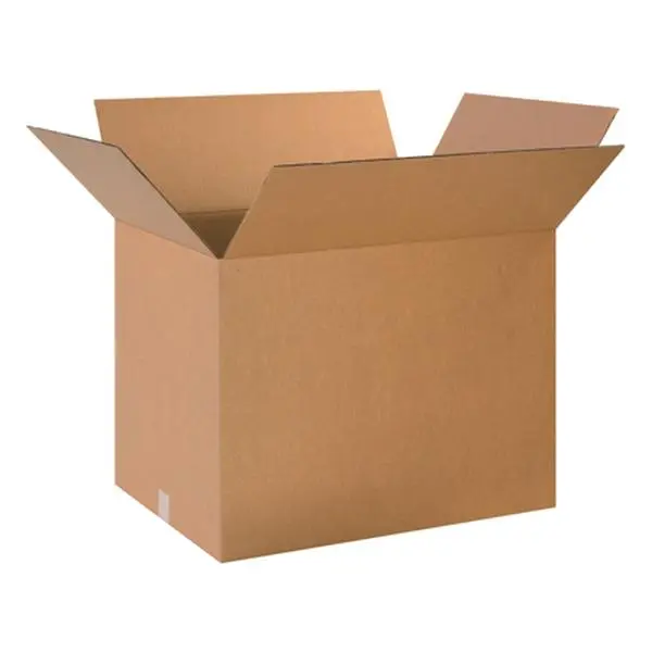 Box Partners HD241818 Heavy-Duty Boxes, 24 in. x 18 in. x 18 in., 275#/ect-44 Single Wall Kraft Corrugated, 40% Stronger, Greater Protection, Enhanced Stacking Strength for Office Postal Shipping