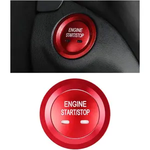 Ignition Button Decals for Chevrolet Chevy Equinox Malibu Sonic Traverse Trax Accessories Push Start Stop Stickers Caps Covers Parts Car Interior Decoratio