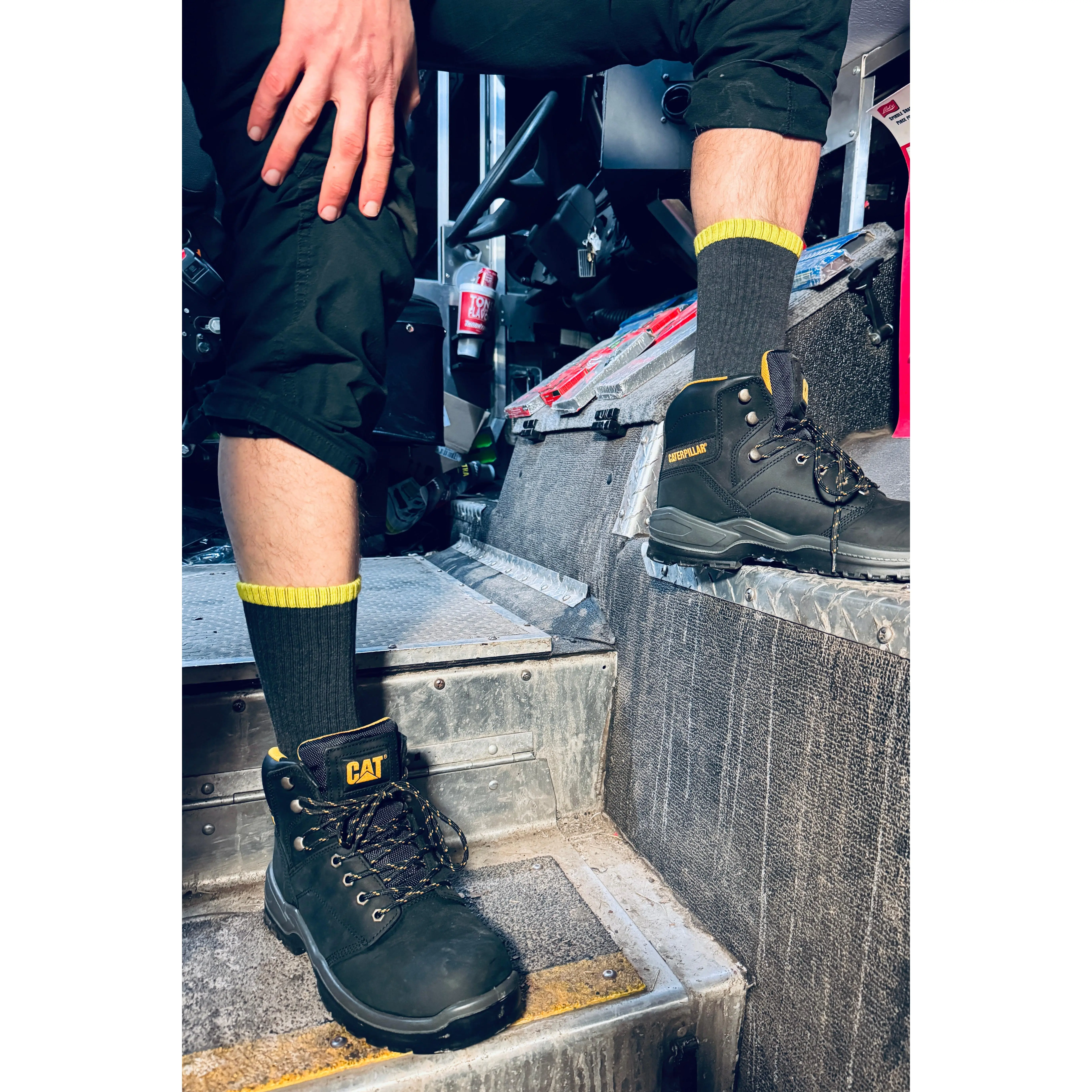 Boot Length Cotton Work Socks