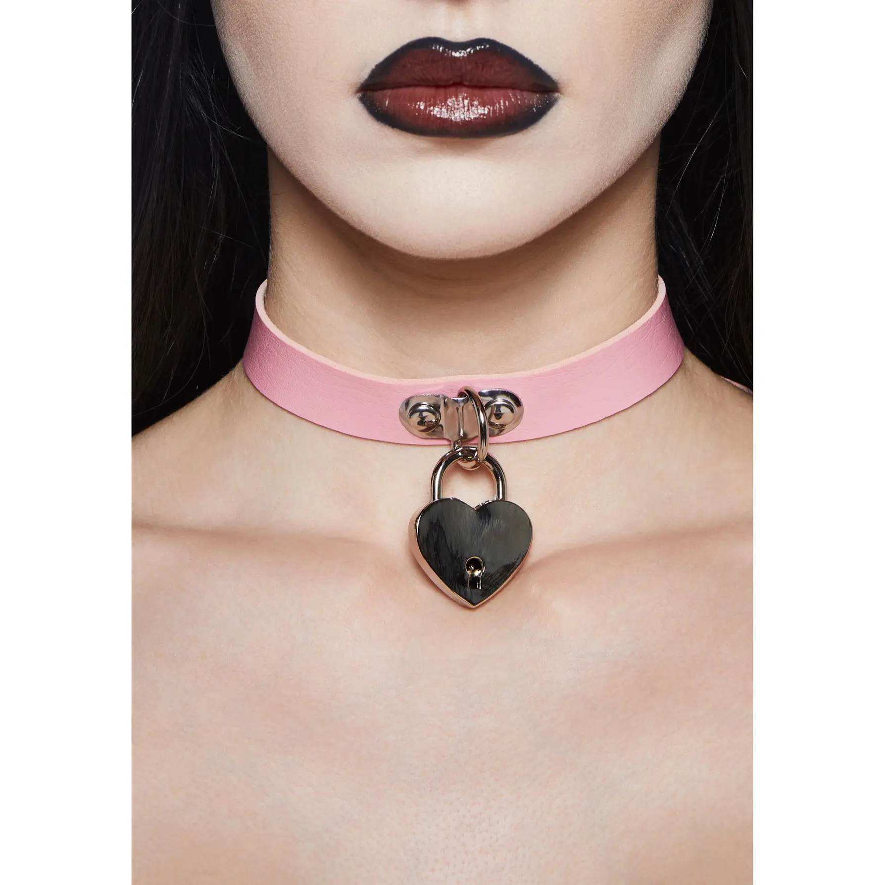 Unlock Me Heart Choker - Pink Unlock Me Heart Choker - Pink