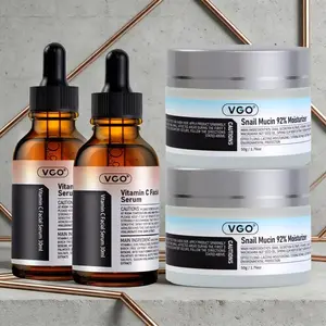 VGO Hydrating Vitamin C Serum & Snail Mucin - Ideal for Sensitive Skin Radiance Daily Radiant Moisturizing