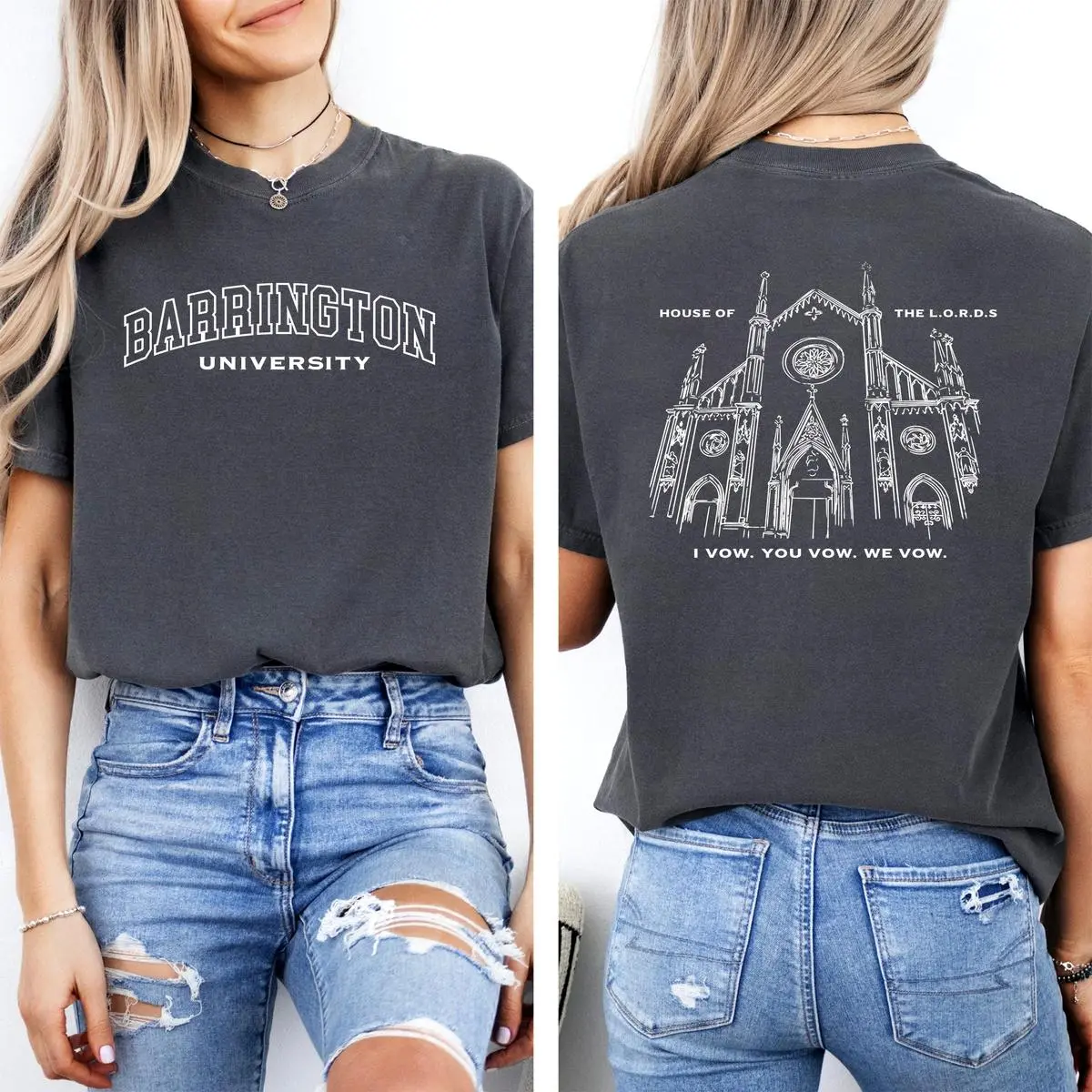 Barrington University T-Shirt The Ritual The Lords Series Merch Dark Romance_645 Soft Everyday T-Shirt for Men & Women