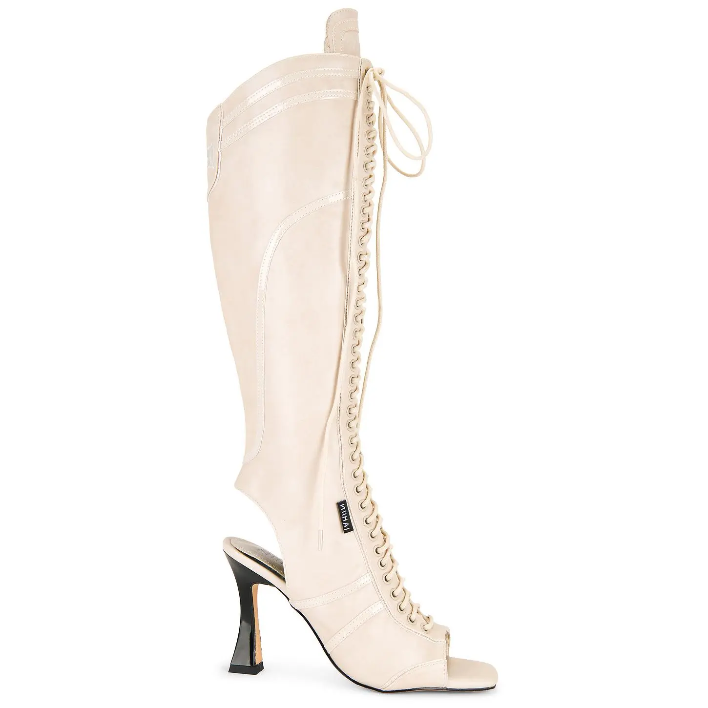 NIIHAI The Striker Lace Up Boot in Beige