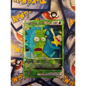 Rick And Morty Pokemon Card - Rick C-137 and Morty Smith