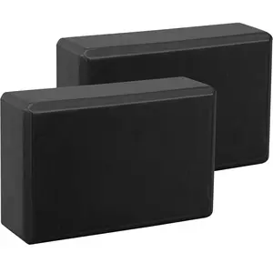 EXERZ Yoga Blocks 2 pack, Gym Blocks, Exercise Workout Fitness Bricks, Pilates Stretch Handstand Non-Slip