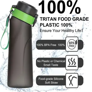 650ML Air Fruit Scent Flavored Water Bottle, Tritan Sports Water Bottle, Outdoor Fitness Sport Water Cup with Straw, Model Syc01yh