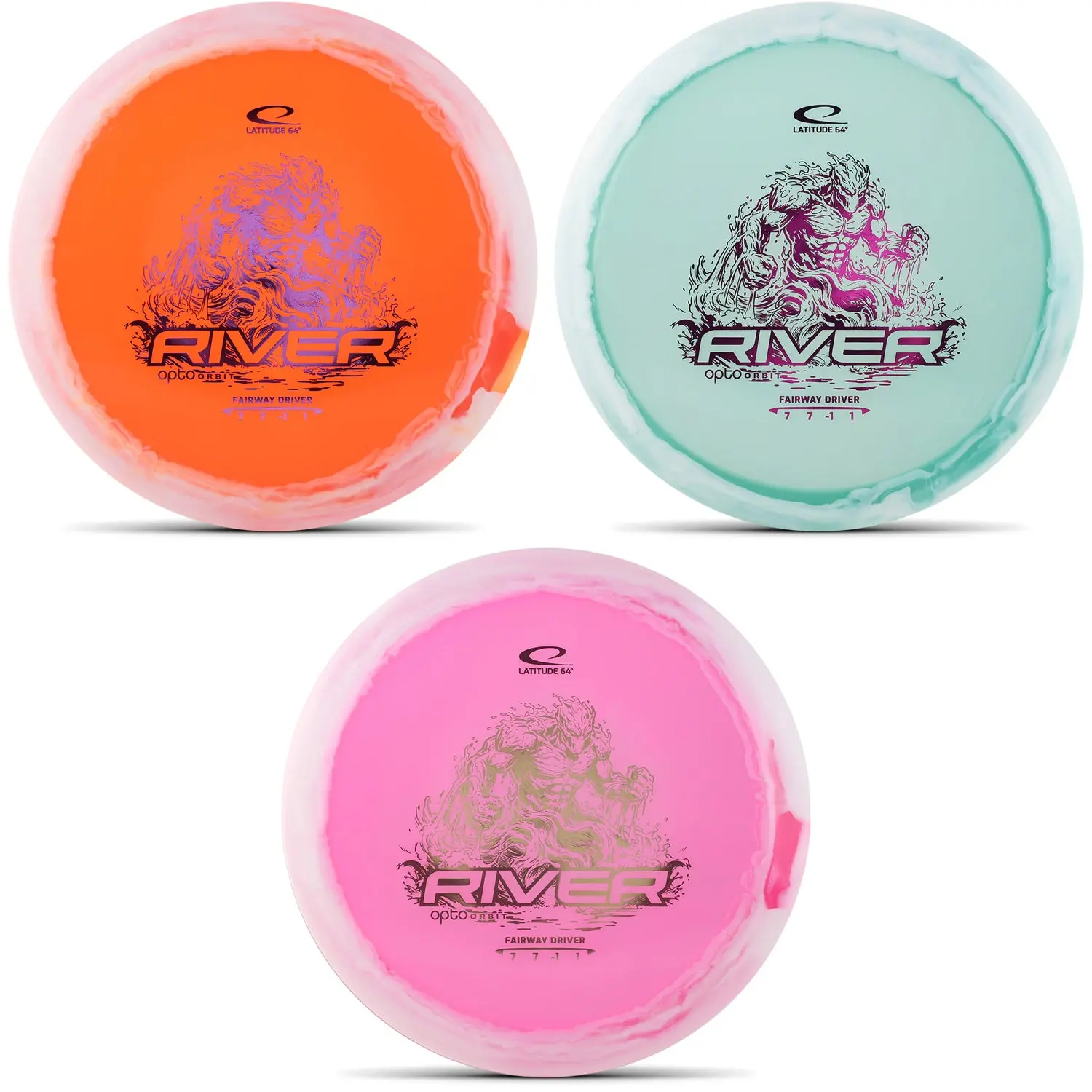 Latitude 64 Disc Golf Opto Orbit River Fairway Driver 7/7/-1/1 - Choose Exact Disc