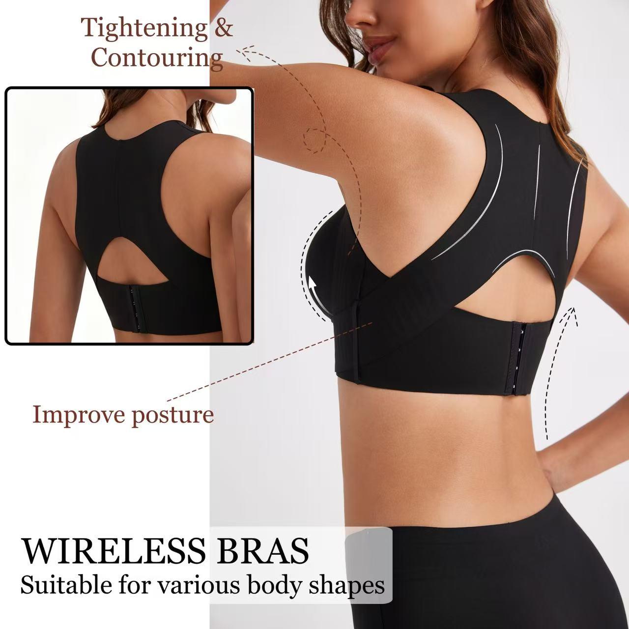 iBraStar Posture Bra, women’s breathable mesh wireless top with removable pads alternative, activewear for running and gym sessions Workout Bra, Training Bra, push up bra, bras for women minimizer bra, jelly bra