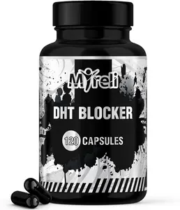 DHT Blocker for Men and Women 9-in-1 Formula with Saw Palmetto Beta-Sitosterol Pygeum Nettle Root Pumpkin Seed Zinc Selenium Lycopene Black Pepper, 120 Capsules