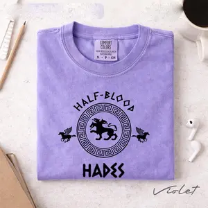 Half Blood Hades Comfort Colors T-shirt, Mythology Lover Tee, Percy Jackson Olympus Gods Fan, Homer Bookish Gift For Friends