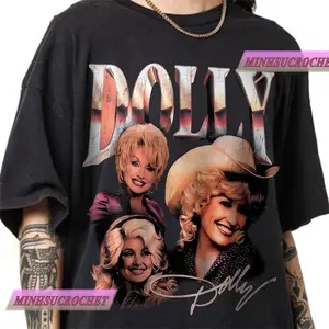 Dolly Parton Vintage Hip Hop Country Shirt, Dolly Parton Bootleg Rap Tee, Unisex Cowboy Cowgirl T-shirt, Funny Graphic Streetwear