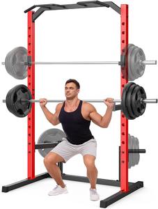 【TikTokShopBlackFriday】OPPSDECOR Multifunction Power Cage 800LBS Adjustable Squat Rack Cage with J-Hooks & Barbell Holders for Home Gym for Squats, Bench Presses, Pull ups Fitness Equipment - Perfect Gift for Father's Day, Christmas & Special Days