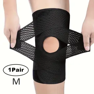 Knee Brace with Side Stabilizers for Tear Knee Pain  Arthritis Injuries Recovery, Breathable Adjustable Knee Support for Men and Women