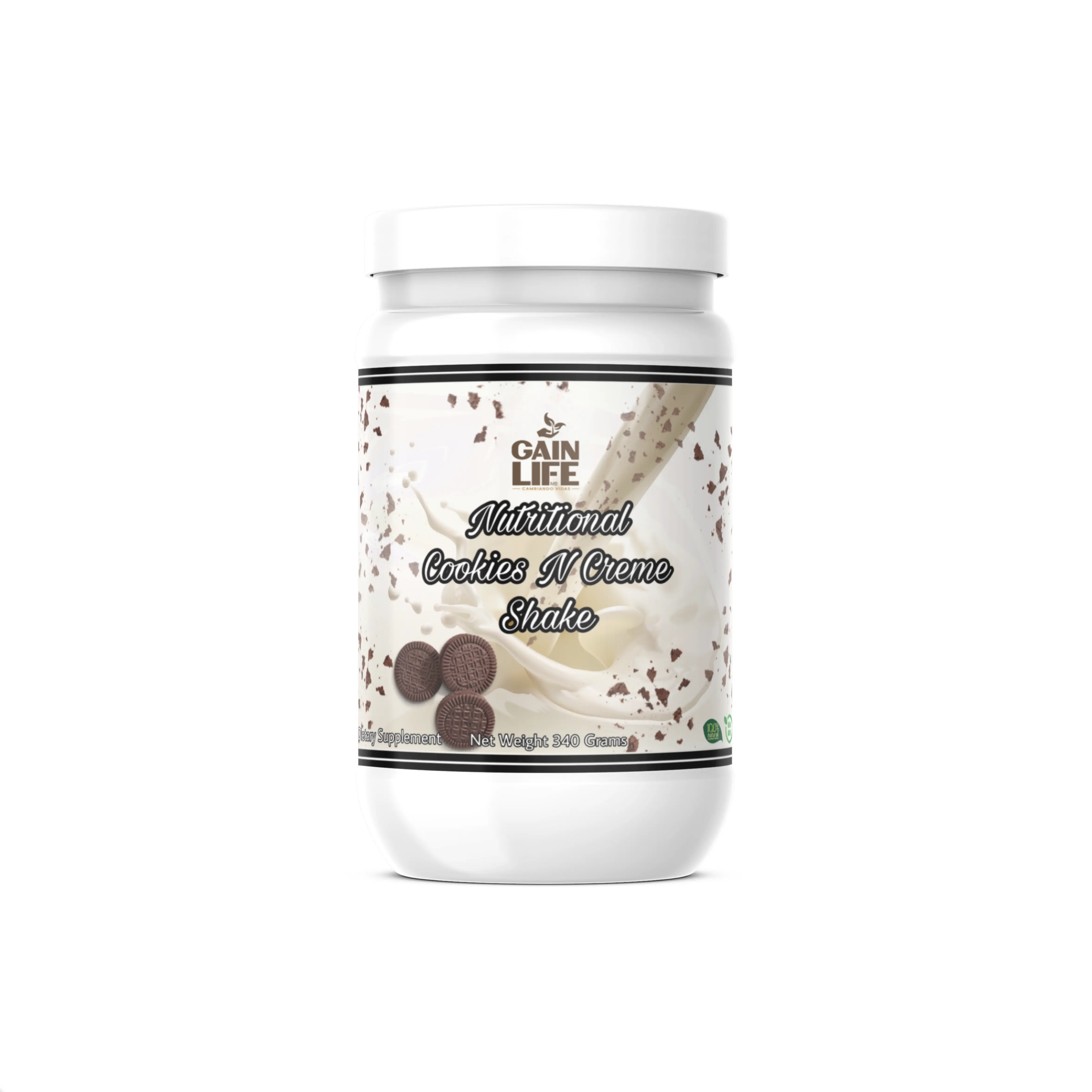 Gain Life Nutritional Multivitamin Cookies Flavored Drink Mix Powder Dietary Supplement