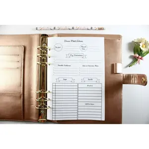 A5 Size Planner Goal Planner Inserts, A5 Size Goal Planner Fits with Kate Spade A5, Louis Vuitton GM, Carpe Diem, Color Crush, Filofax (Planner Sold Separately)