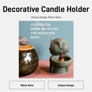 Candle Holders Unique Design Decorative Candle Holders for Home Decor with Warm Glow Ideal for Candle Decoration and Incense Cones Enhance Ambiance