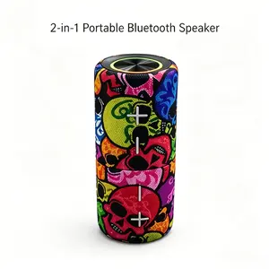 Portable Speaker, TWINS Portable Bluetooth Speaker with Magnetic 2-in-1 Design, IPX5 Water Resistant, 12H Playtime, TWS Pairing, BT5.3, FM Radio, for Home Party Outdoor Beach Audio Stereo, 20W Subwoofer, Dolphin Audio