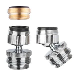 Premium Stainless Steel Garden Hose Quick Connector 3/4 Inch GHT Fittings Kit with Brass Couplers for Secure Leak Free Connection