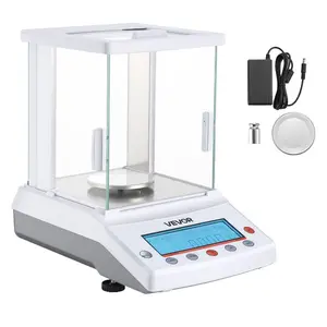VEVOR Analytical Balance, 120 gx 0.001 g High Precision Accuracy Lab Scale, g/oz/ct/mg 4 Units Electronic Digital Analytical Balance with Glass Draft Shield, for Laboratory Jewelry Pharmacy