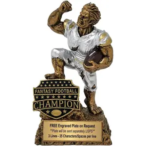 Fantasy Football League Champion Monster Trophy/FFL Winner Beast Award 6.5 Inch ,,