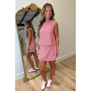 Summer Picnic Skort Set Red