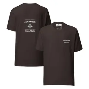 Unisex Nursing Graphic T-Shirt. Advanced Practice (Dark Theme): You Didn't Come This Far to Be Called a Generalist.