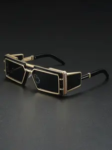 Unisex Vintage Metal Frame Sunglasses, Trendy Casual Sunglasses for Outdoor Sports, Fashion Accessories for Everyday Use and Outdoor Activities
