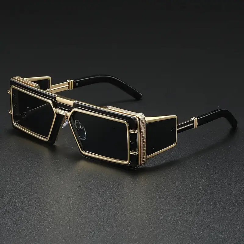 Unisex Vintage Metal Frame Sunglasses, Trendy Casual Sunglasses for Outdoor Sports, Fashion Accessories for Everyday Use and Outdoor Activities, Vintage Fashion Eyewear