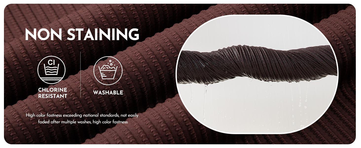 Kenne-shop Women's Textured Bikini Sets Twist Front Top Swimsuits High Waisted Bathing Suits