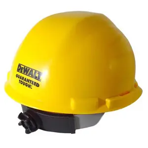 212 MAIN Safety Yellow Hard Hat - Radians DPG11-Y Model with Ratchet Suspension, Impact Ridges, and Adjustable Fit