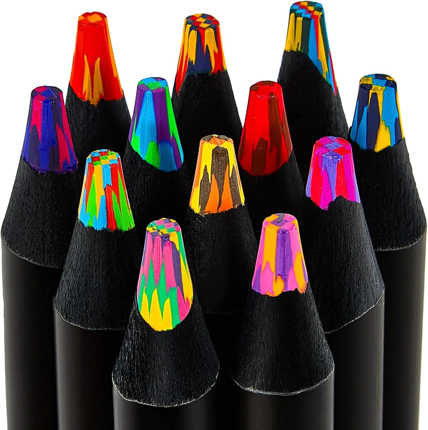 tocking Stuffers for Kids Teens, Art Supplies 12 Rainbow Colored Pencils for Kid 4-12 Year Old