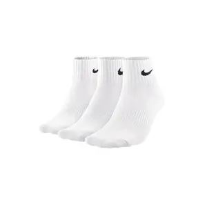 Nike Casual Breathable Sports Socks for Men and Women, White, Made of Synthetic Fiber Verifiable, with credentials and supporting global authentication
