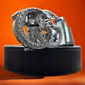 Dragon Silver Ratchet Automatic buckle belt