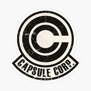 Vintage Capsule corp original logo Sticker - Cute Sticker - Waterproof Sticker - Bumper Sticker 3x3 inch - Vinyl Sticker Decal for Car Laptop Wall Window Water Bottles Decor Decorative
