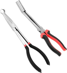 Spark Plug Wire Removal Pliers Tool, Sleeve Type Spark Plug Puller + Round Spark Plug Pliers, QS30577