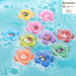 Montessori Educational Bath Toys Set, Color Recognition & Number Learning, Interactive Parent-Child Bathroom Playset, 10-Piece