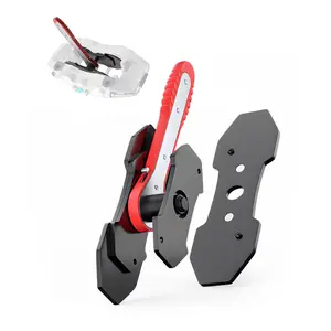 Brake Caliper Press Tool Car Piston Spreader Pad 360 Degree Swing Ratchet Hand Wrench Expander for Single Twin Quad Piston Disc Brake