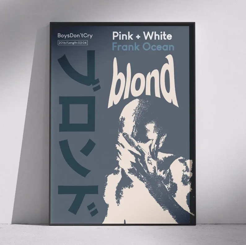 [UNFRAMED POSTER] Frank Ocean 'Pink + White' Poster (Instant Digital Download) , Wall Art and Decoration