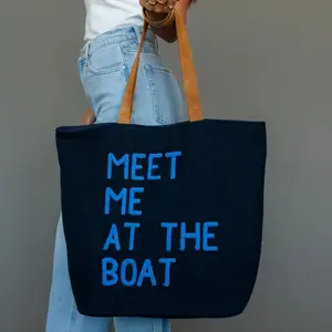 "Meet Me At The Boat" Tote Bag