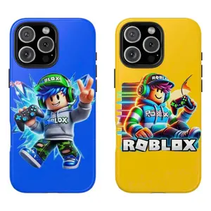 Roblox Themed Phone Case Premium Matte Texture, Protection, Shockproof, Anti-Drop, Anti-Fingerprint For IPhone 17-12, Pro Max, Pro Plus, and Samsung S25-22 Protection Safety