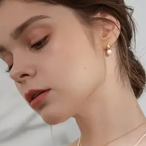 The dangling pearl earrings are great gifts for Mom, Grandma, Wife, Daughter or Sister. The small gold hoop earrings are best choice for Anniversary