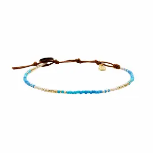 Lotus & Luna - Seedbead Anklet - Blue (Add-On)