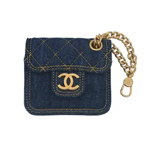 Pre-owned CHANEL Denim Bag Charm | Double You Bag Charm