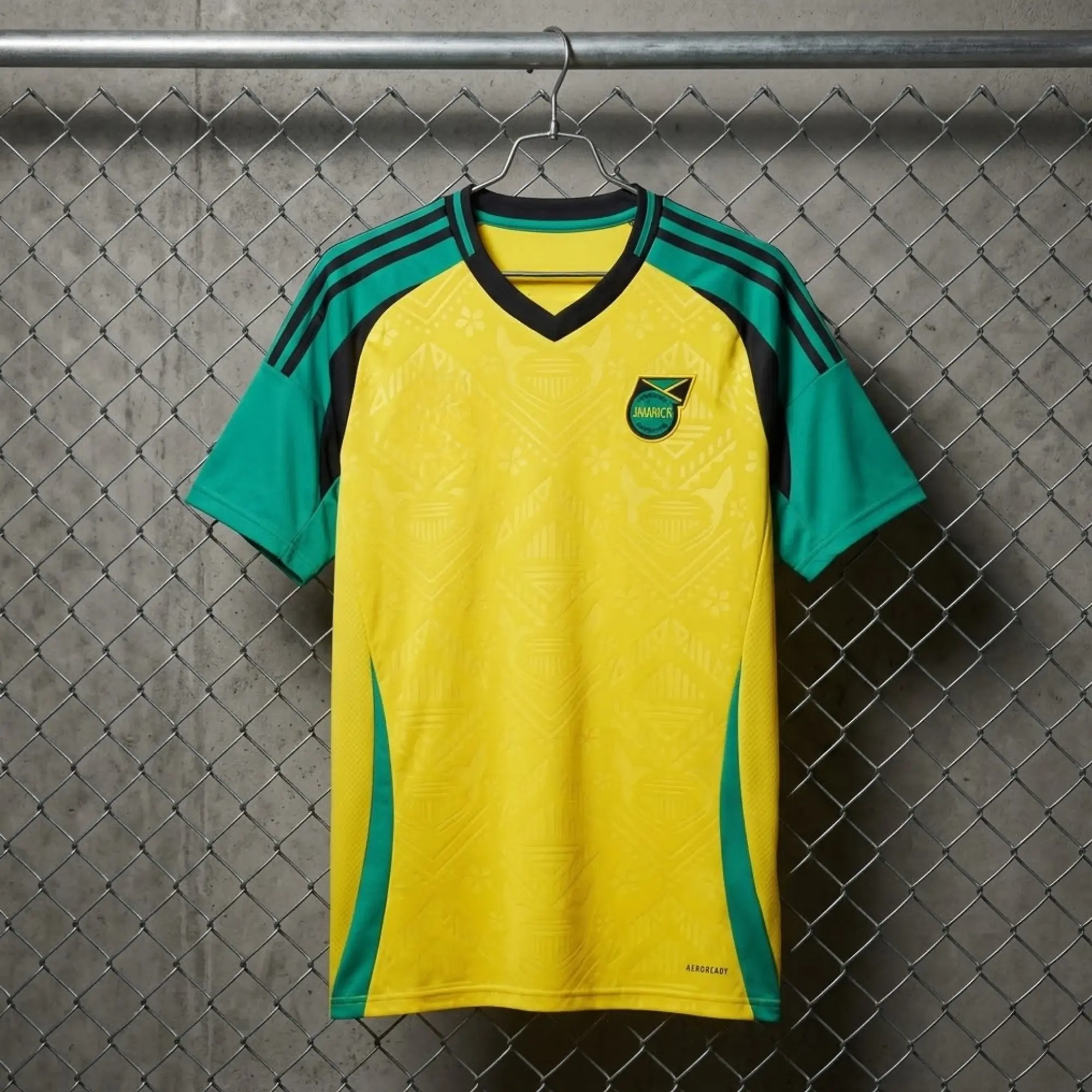 [Hot Trend] - Jamaica 2024 Home Soccer Jersey - Full Print Logo