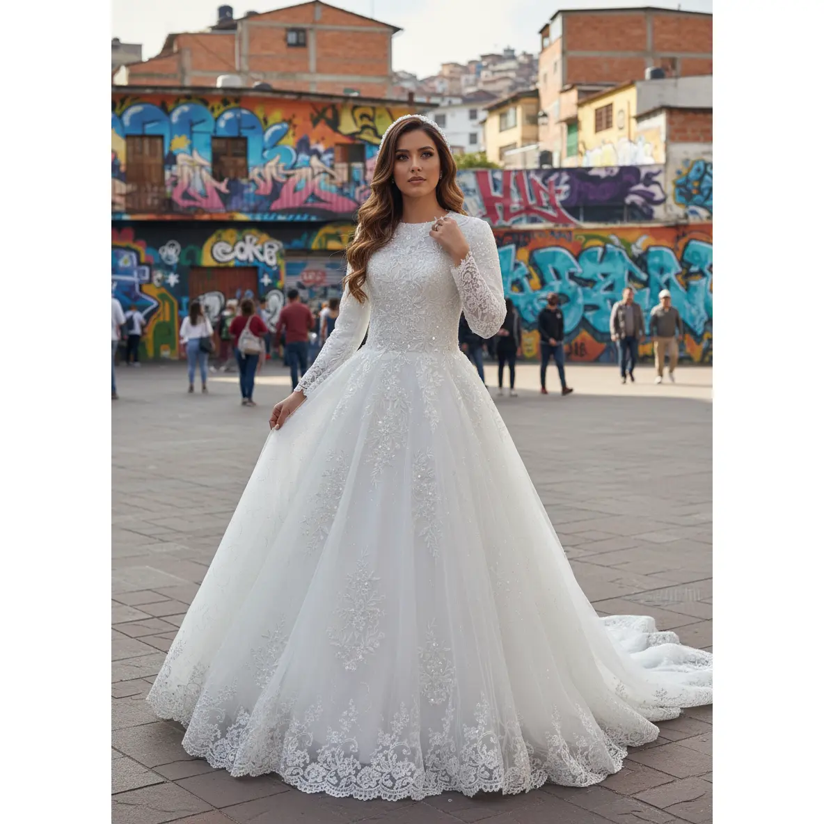 Hawraa Hijabi Wedding Dress by Brides & Tailor USA