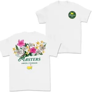 [Flash Sale Up To 50%] Masters Amen Corner T-Shirt – Augusta National Floral Golf Design, Hole 11 12 13 Graphic Shirt, Vintage Tournament Fan Gift
