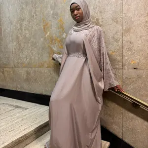 Twinkle Crystal Rainfall Abaya with Tie Inside Elegant and Stylish Abaya for Special Occasions