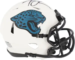 Trevor Lawrence Jacksonville Jaguars Autographed Riddell Lunar Eclipse Alternate Speed Mini Helmet - Fanatics Authentic Certified