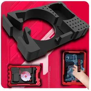 Precision-Cut EVA Foam Insert for Router Storage Fits 48-22-8435 Packout Organizer Tool Box with Accessory Slots Tool/Tool Box Not Included