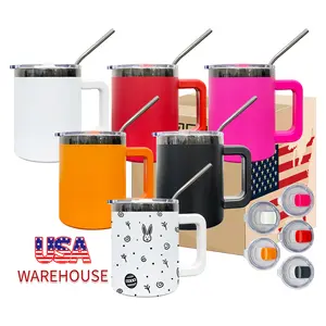 25 Pack USA Warehouse 10oz Black Plated Lowball Metal Tumblers for Laser Engraving With Removable Plastic Handle Water Cups With Magnetic Lids and Stainless Steel Straw Drinkware Flasks Bottled